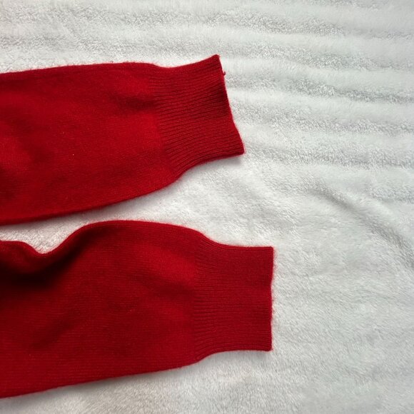 Charter Club Petite Womens Red Mock Neck Cashmere Sweater Size P/P Pullover Cozy - Picture 8 of 8